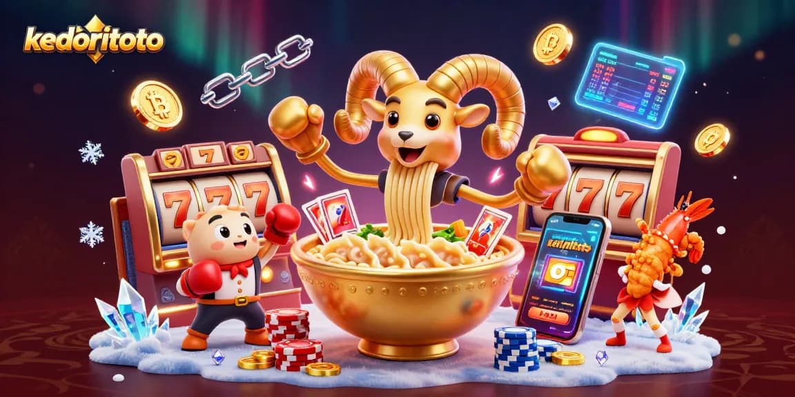 Menang dengan kediritoto, grafik holografik dan koin 3D menghiasi pusat kasino digital.