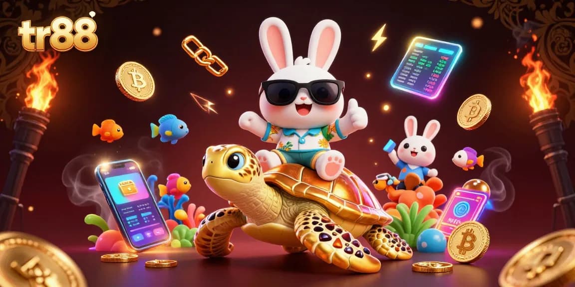 Join lucky rabbit and golden sea turtle in a tr88 casino adventure with crypto excitement!