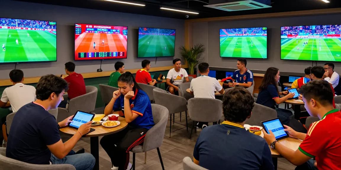 Dynamic sports betting scene at TEMPOTOTO showcasing excitement for the Piala Dunia 2026.