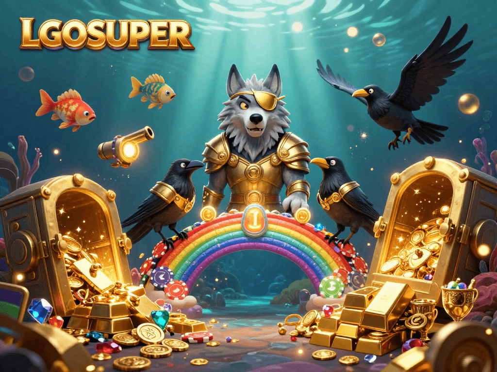 Engage with exciting fish shooting action on LGOSUPER's vibrant platform featuring vibrant underwater treasures.
