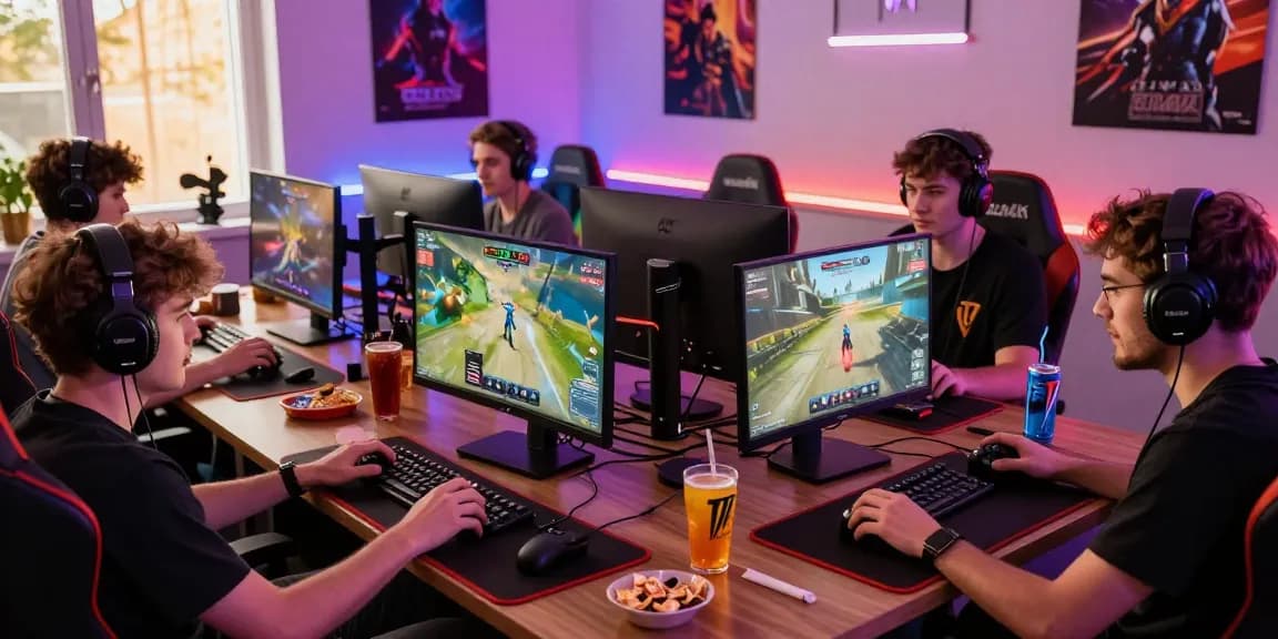 CIKA4D gaming community with players engaged in thrilling online games and vibrant setups.