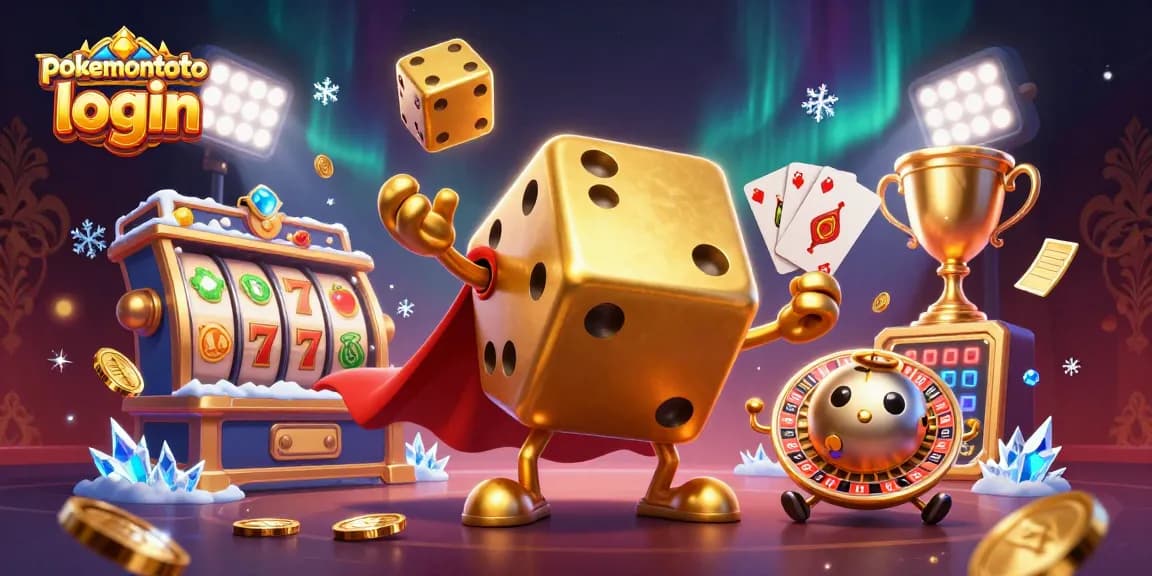 Melihat keseruan pokemontoto login dengan karakter dan elemen kasino 3D yang dinamis.