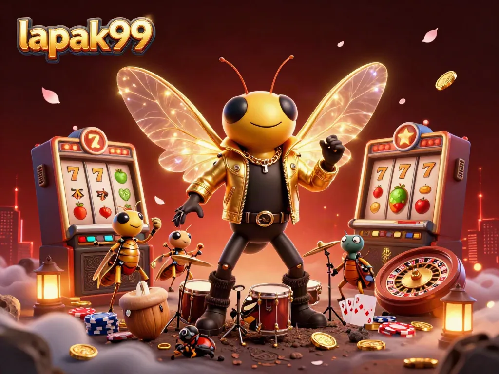 Engage in thrilling gameplay with lapak99 featuring a vibrant 3D casino scene
