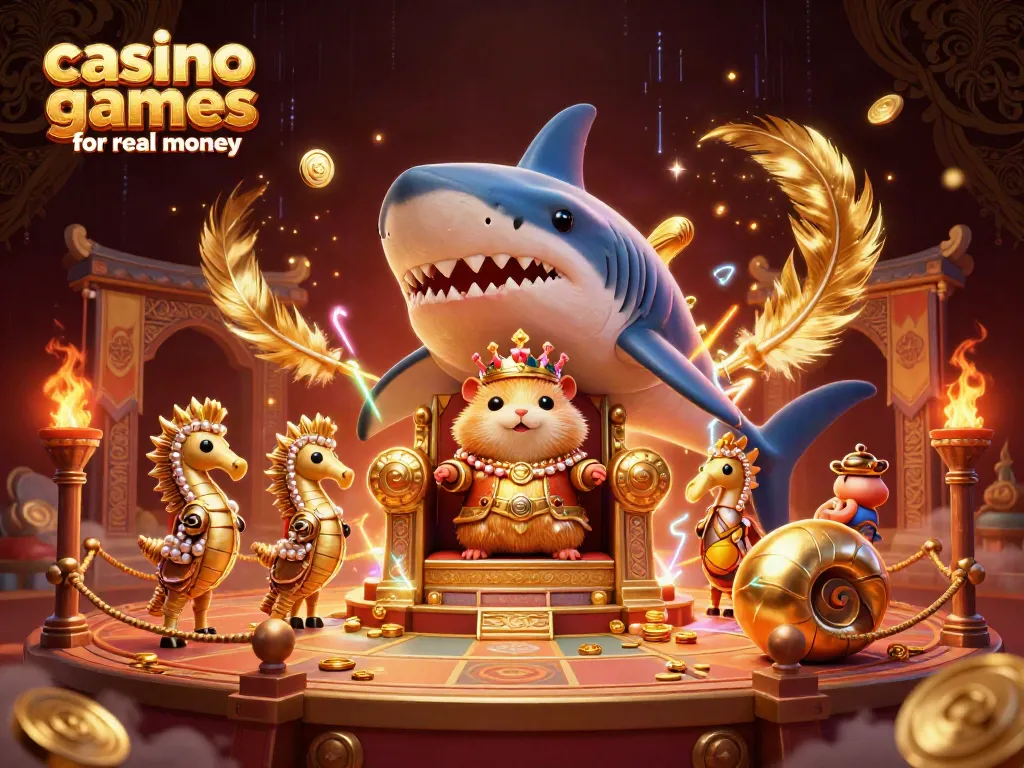 Engage with exciting casino games for real money in a vibrant underwater kingdom.
