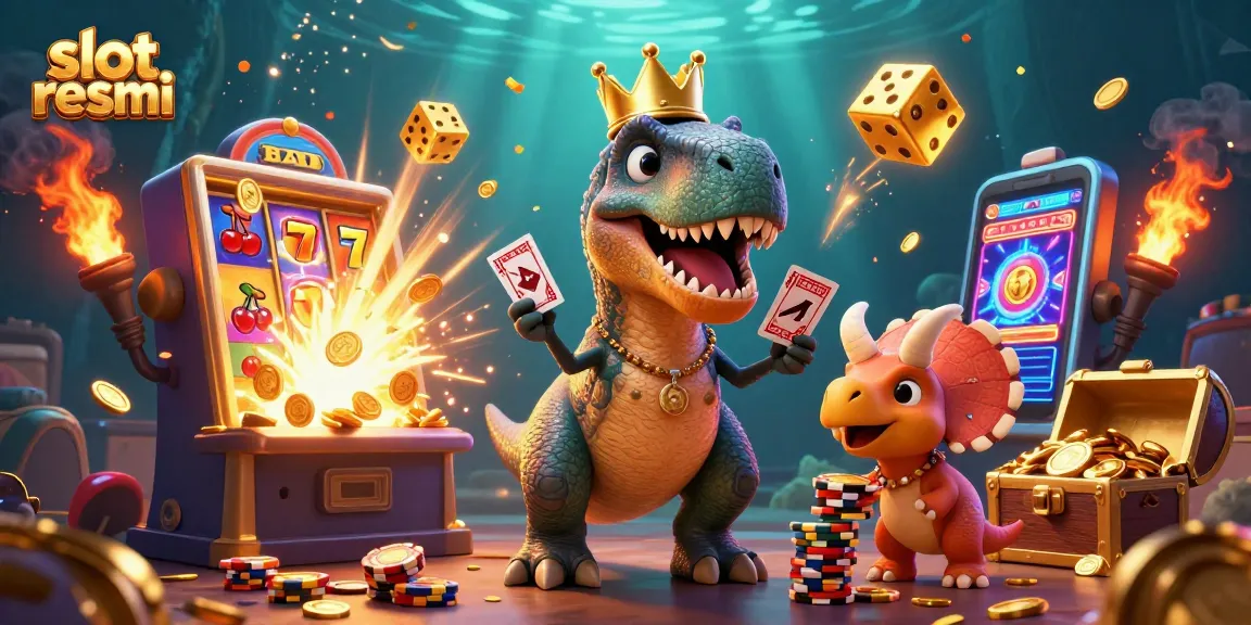 Menggenggam slot resmi, T-Rex dan teman-temannya menghadirkan keseruan jackpot kasino yang liar dan meriah.