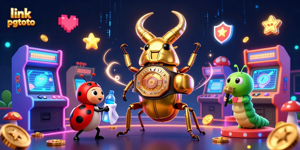 Permainan slot online seru di link pgtoto dengan karakter menarik dan lingkungan penuh warna.