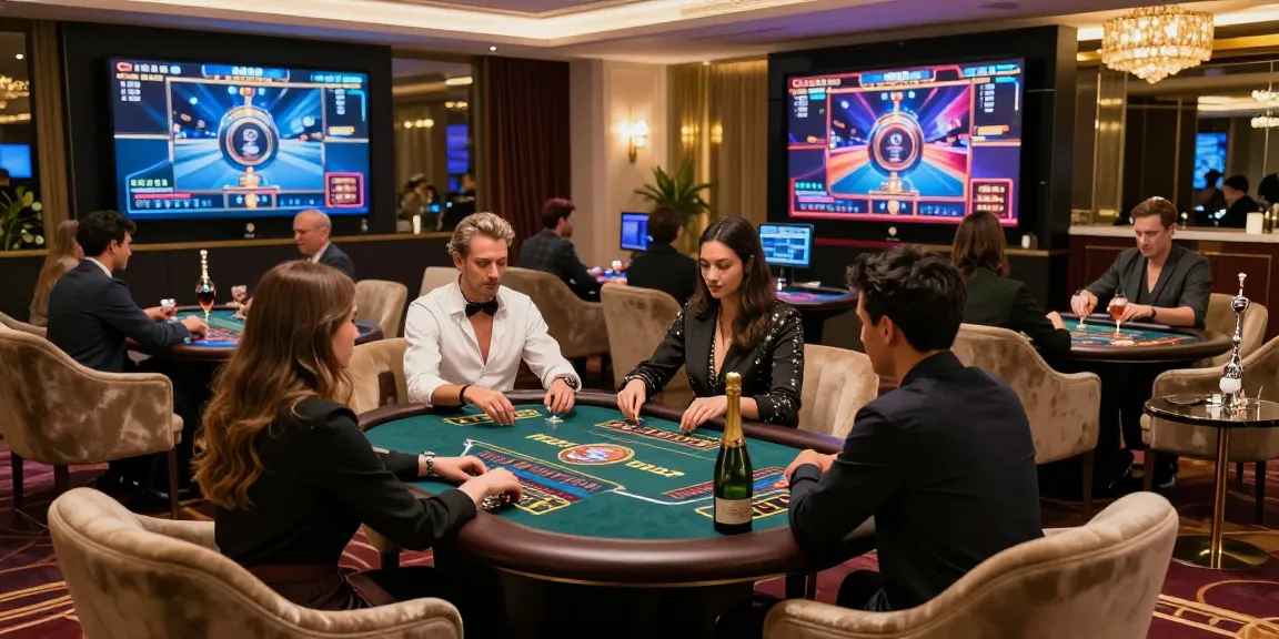 Link LUXURY777 dalam suasana mewah dengan pemain menikmati permainan judi online dan suasana yang elegan.