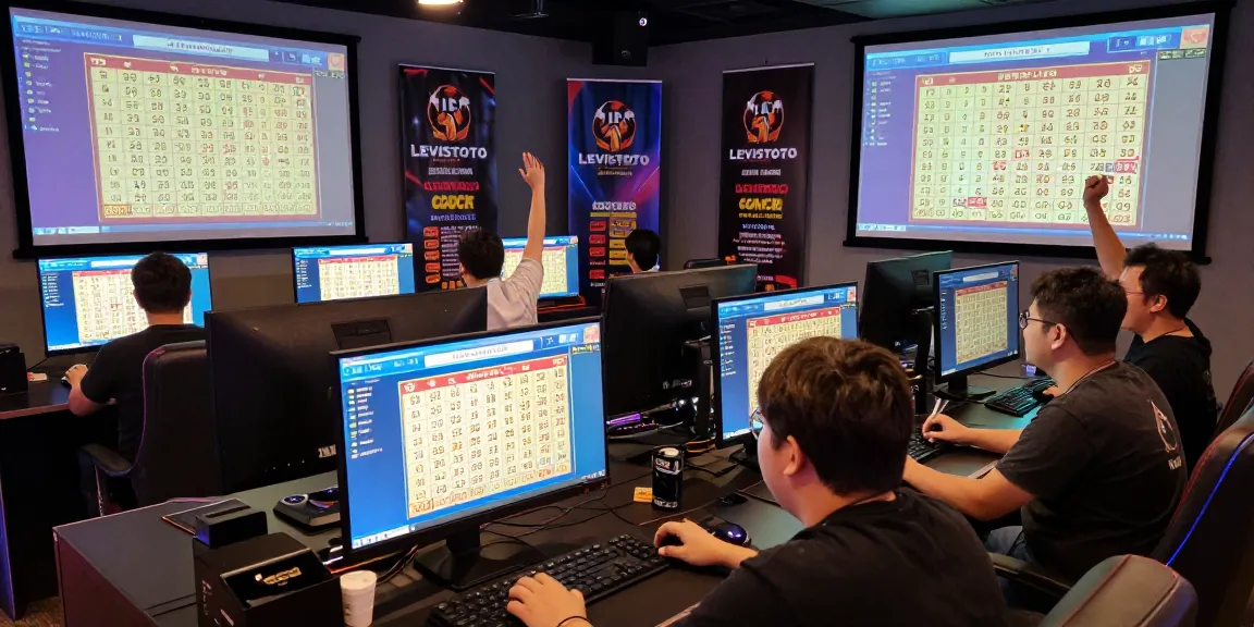 LEVI STOTO community engaged in a live lottery draw, showcasing excitement in a vibrant gaming lounge.