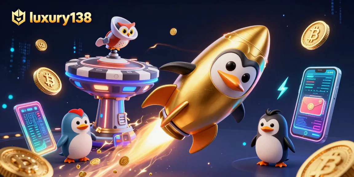 Engage with luxury138 slots featuring vibrant graphics, golden coins, and thrilling jackpots.