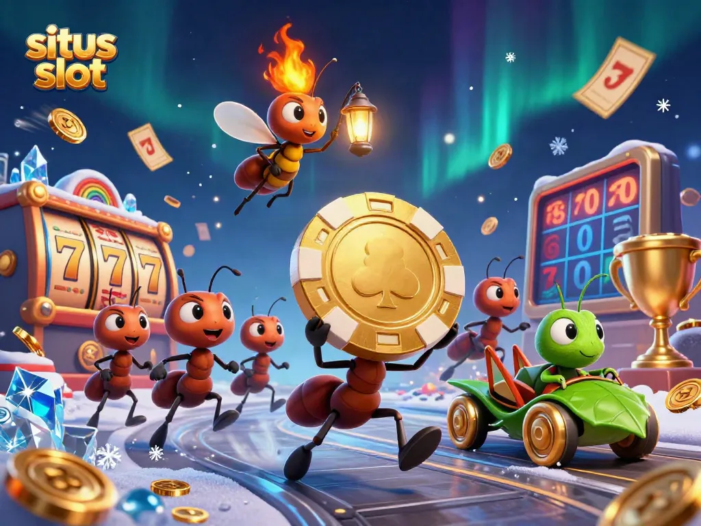 Jelajahi situs slot dengan karakter menarik dalam ilustrasi 3D yang dinamis dan imersif.