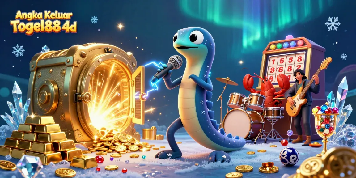 Angka Keluar Togel88 4d showcases a lively underwater casino scene with a DJ eel and lottery elements.