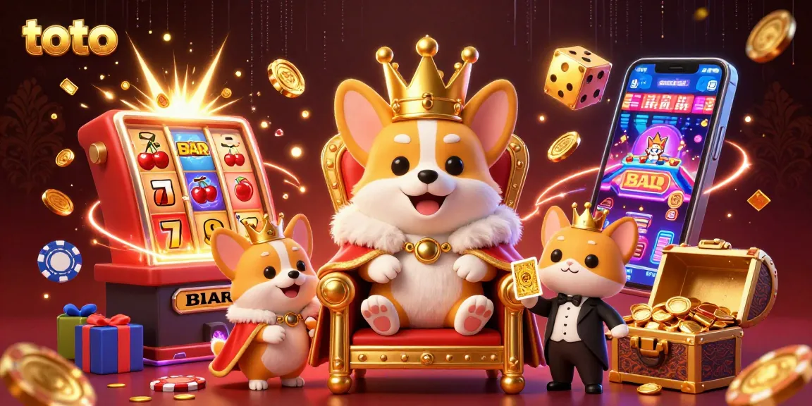 Menangkan hadiah besar di toto dengan slot mewah dan karakter berkilau di latar belakang.