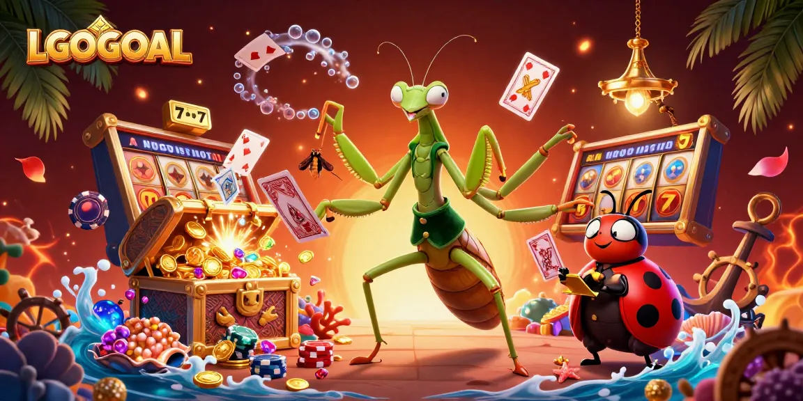 Experience the excitement at LGOGOAL with slot games in a vibrant casino scene.