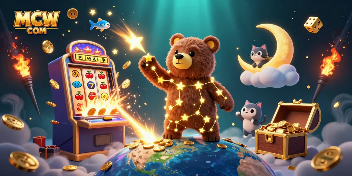 Experience thrilling wins with MCW COM in a vibrant casino world filled with gold and excitement.