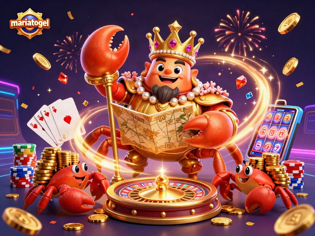 Enjoy thrilling gameplay at mariatogel with vibrant casino elements like golden chips and roulette wheels.