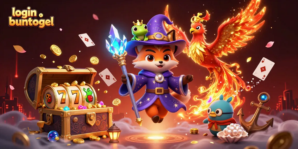 Engage in exciting gameplay with the mystical login buntogel experience, featuring vibrant 3D characters and elements.