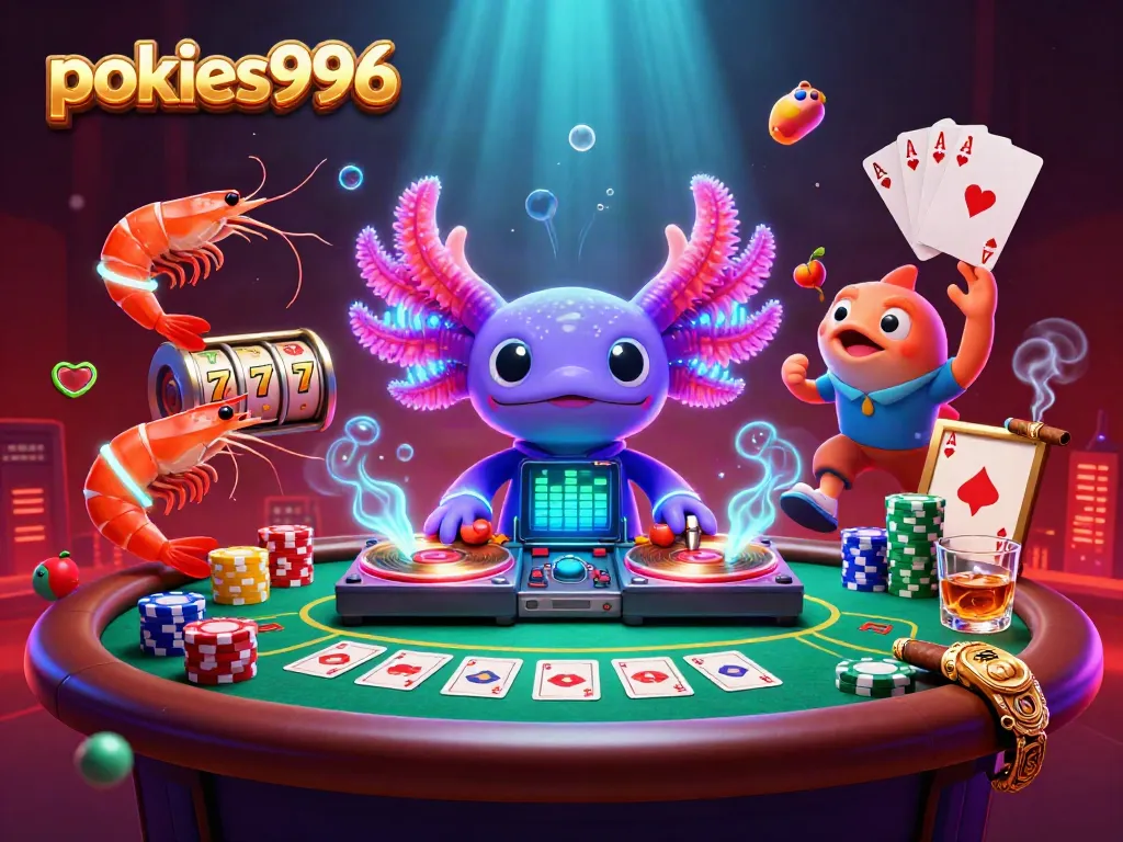 Experience pokies996 gameplay with vibrant characters, colorful slots, and immersive casino elements.