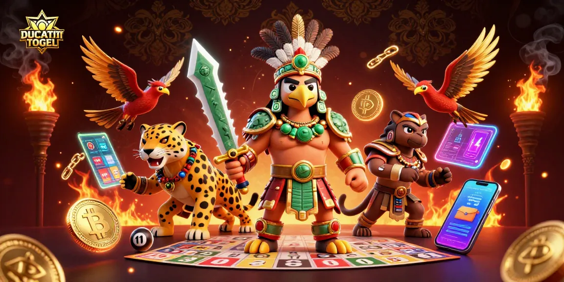 Experience thrilling lottery action with DUCATITOGEL, featuring vibrant characters and exciting gameplay elements.