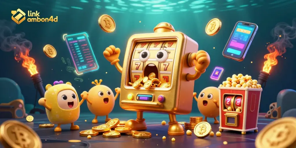 Experience the thrill of gaming with link ambon4d as the jackpot flows from the slot machine!
