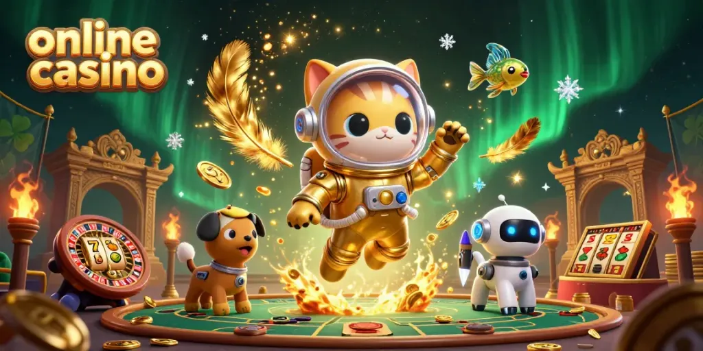 Engage with exciting online casino adventures featuring vibrant games and characters.