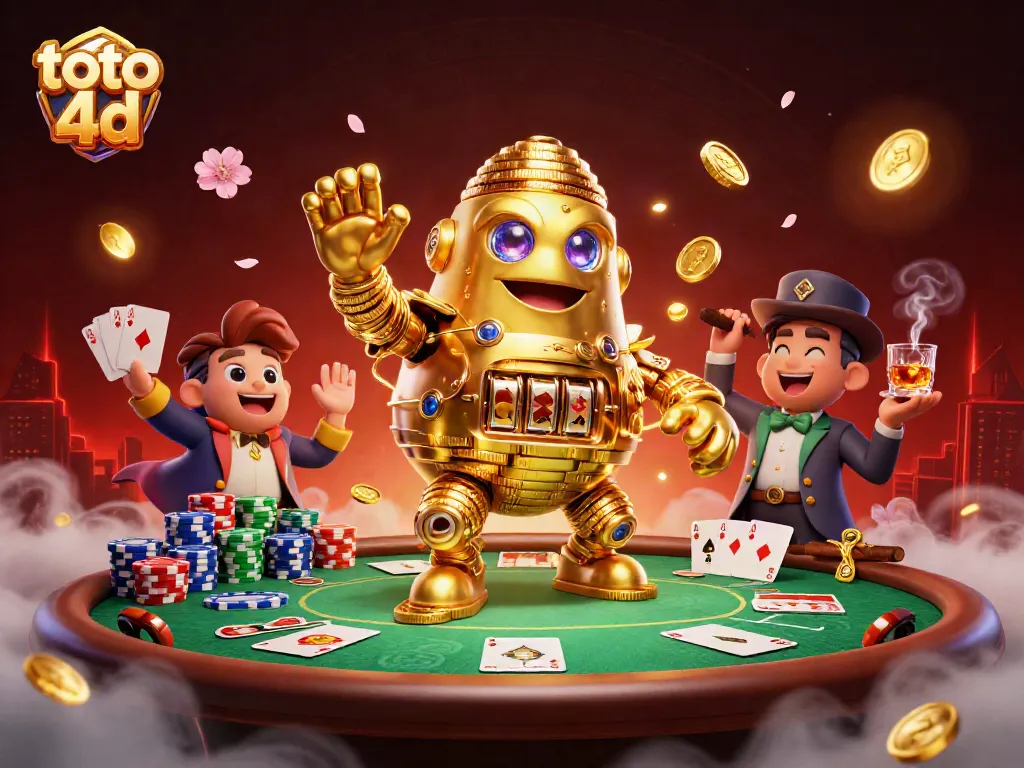 Menangkan toto 4d dengan ilustrasi kasino yang penuh warna dan detail menarik.