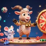 Experience the excitement of the besttogel resmi lottery scene with dynamic characters in a vibrant casino atmosphere.