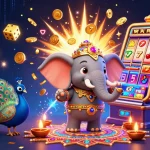Experience excitement with Mahjong Ways, featuring vibrant characters and thrilling casino elements in a dynamic scene.