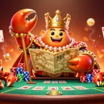 Toto macau menampilkan krustasea emas yang memegang peta harta untuk pemain judi.
